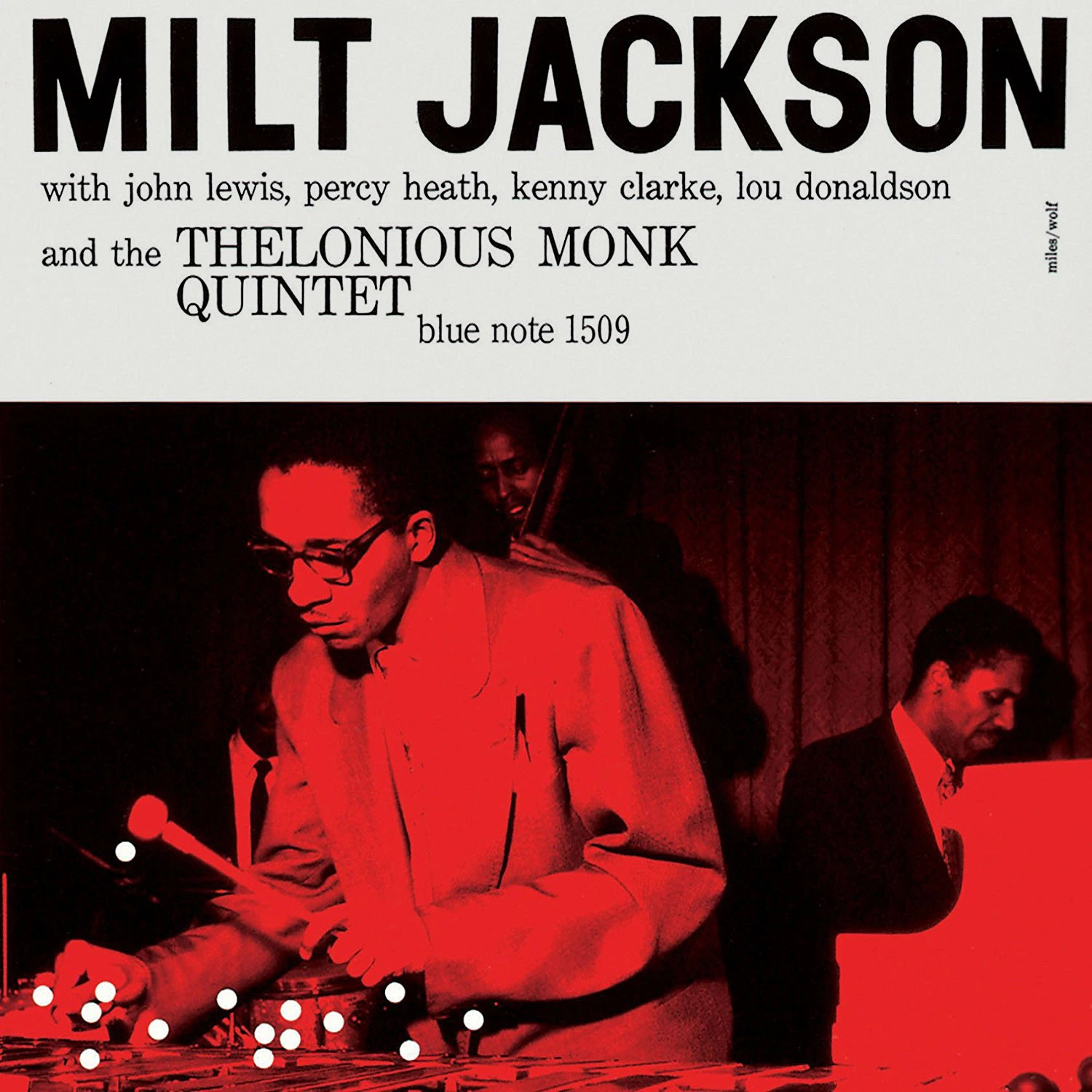 Cover by Reid Miles for Milt Jackson and the Thelonious Monk Quintet record