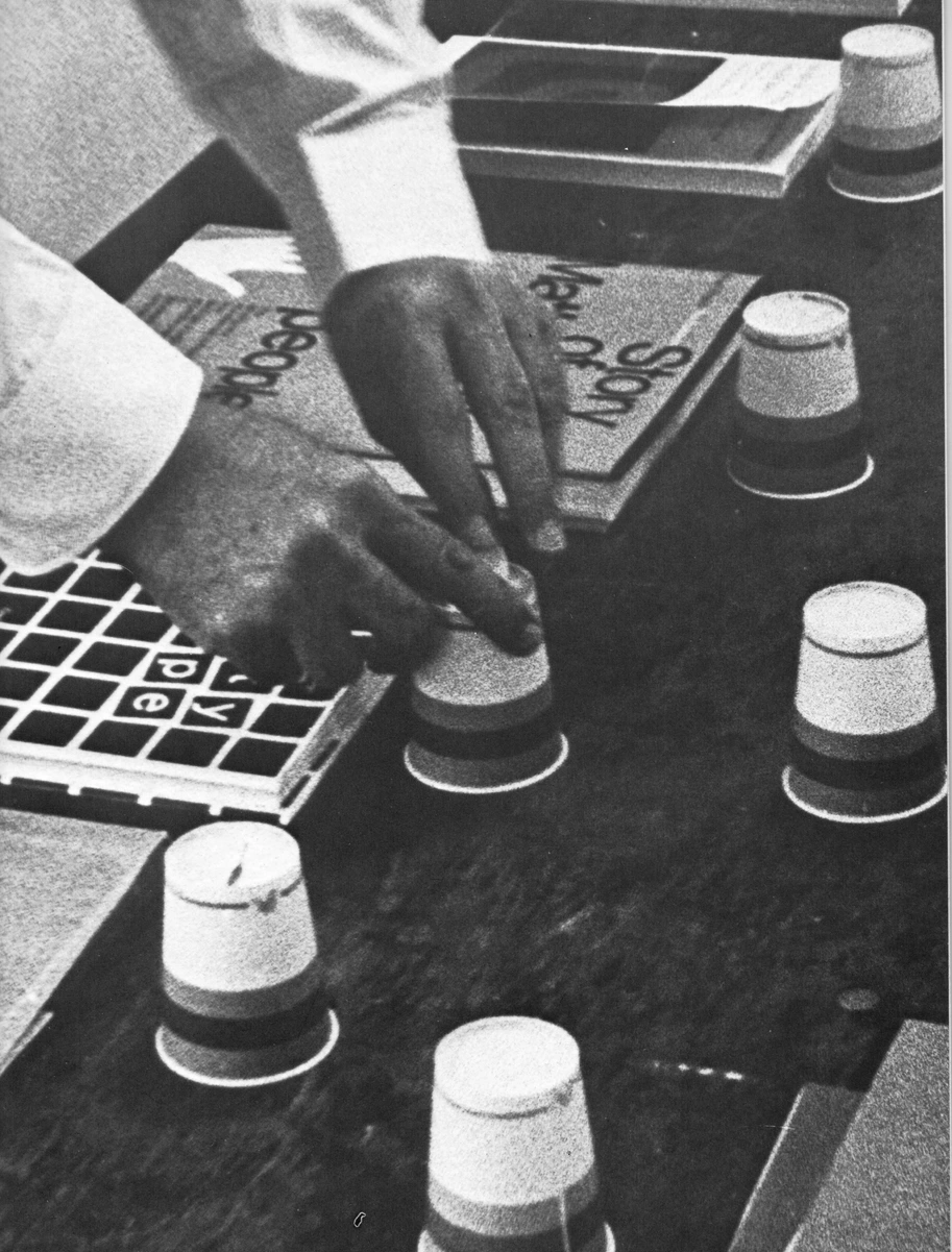 From 1955 to 2021 the TDC used cups for the judging process. © Type Directors Club.