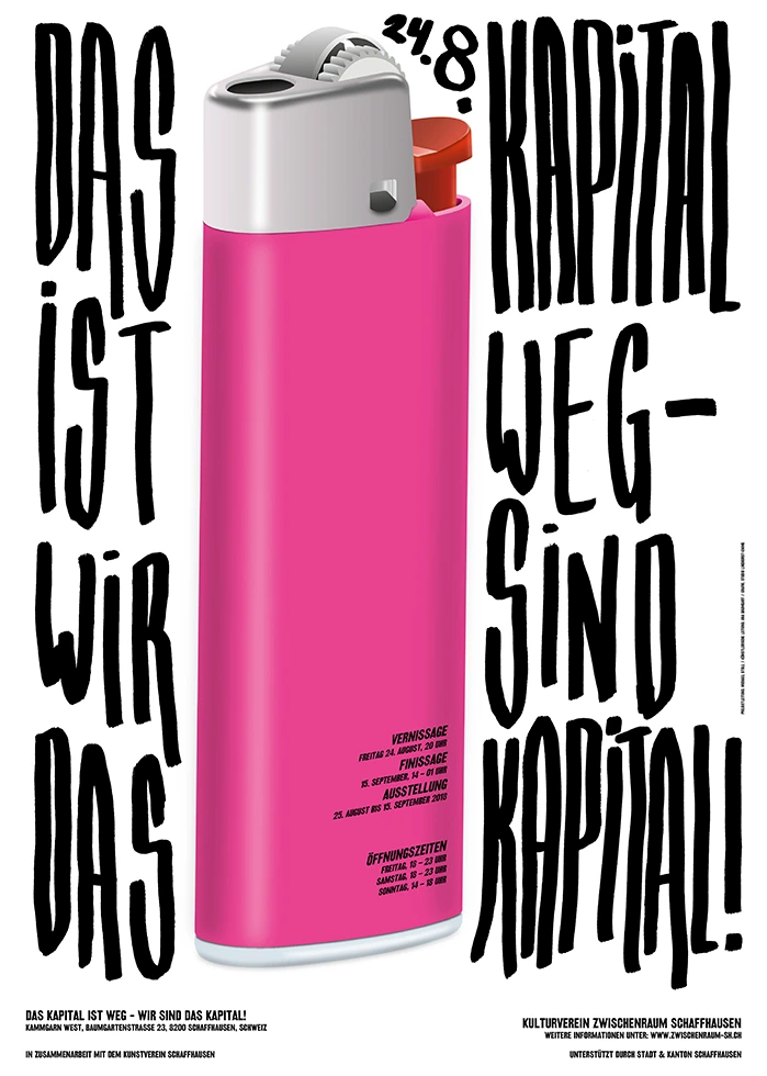 Das Kapital ist weg—Wir sind das Kapital (The capital is gone—we are the capital!), by Sven Lindhorst-Emme, 2019.