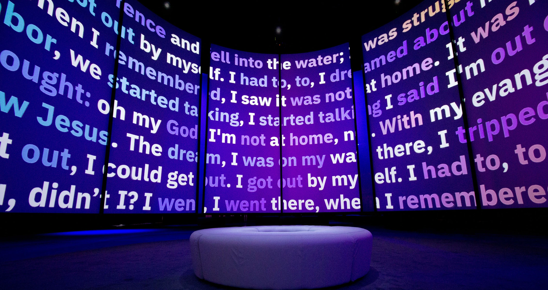 Animated graphics by Qian Sun for the ‘Think’ conference Gallery, 2018. Photo by Qian Sun.