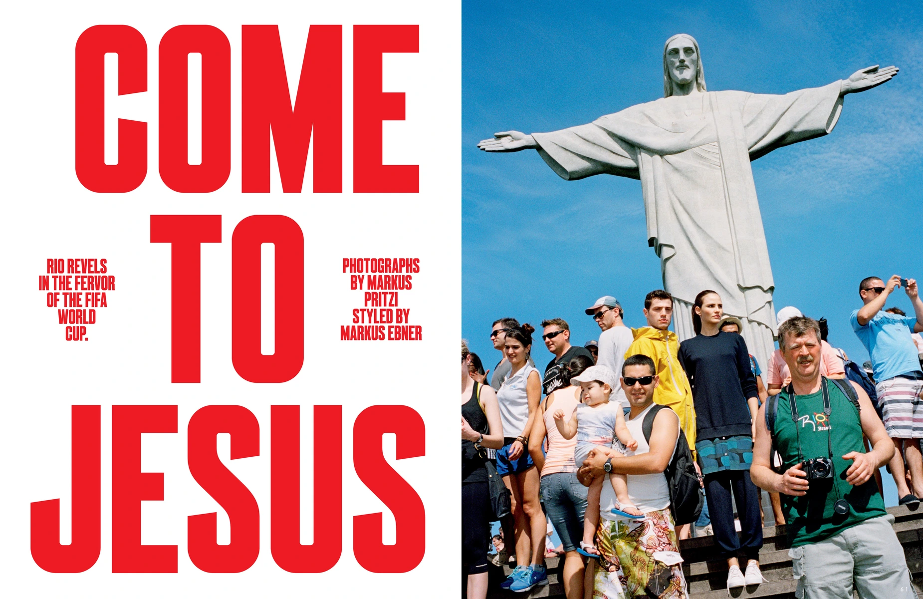 Bloomberg Pursuits page spread. Designed by Anton Ioukhnovets. Come to Jesus