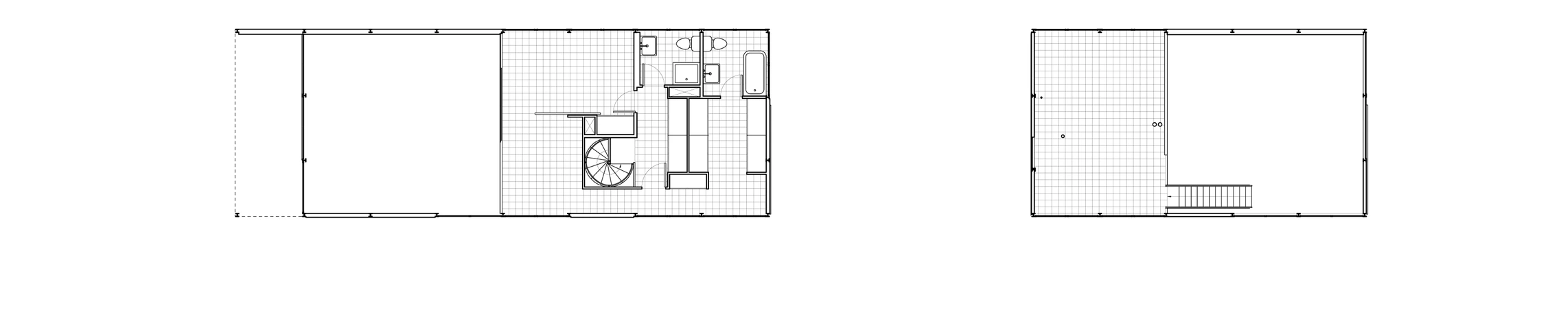 Plan of
Eames House