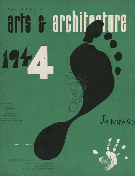 Cover designer by Ray Eames for ‘Arts & Architecture’ magazine. 1943