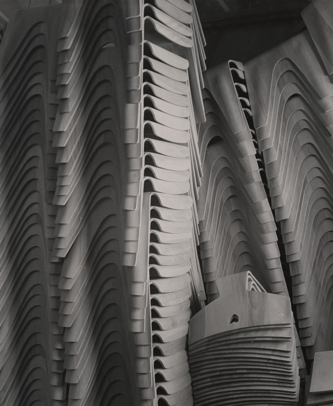 Stacked Eames children's chairs