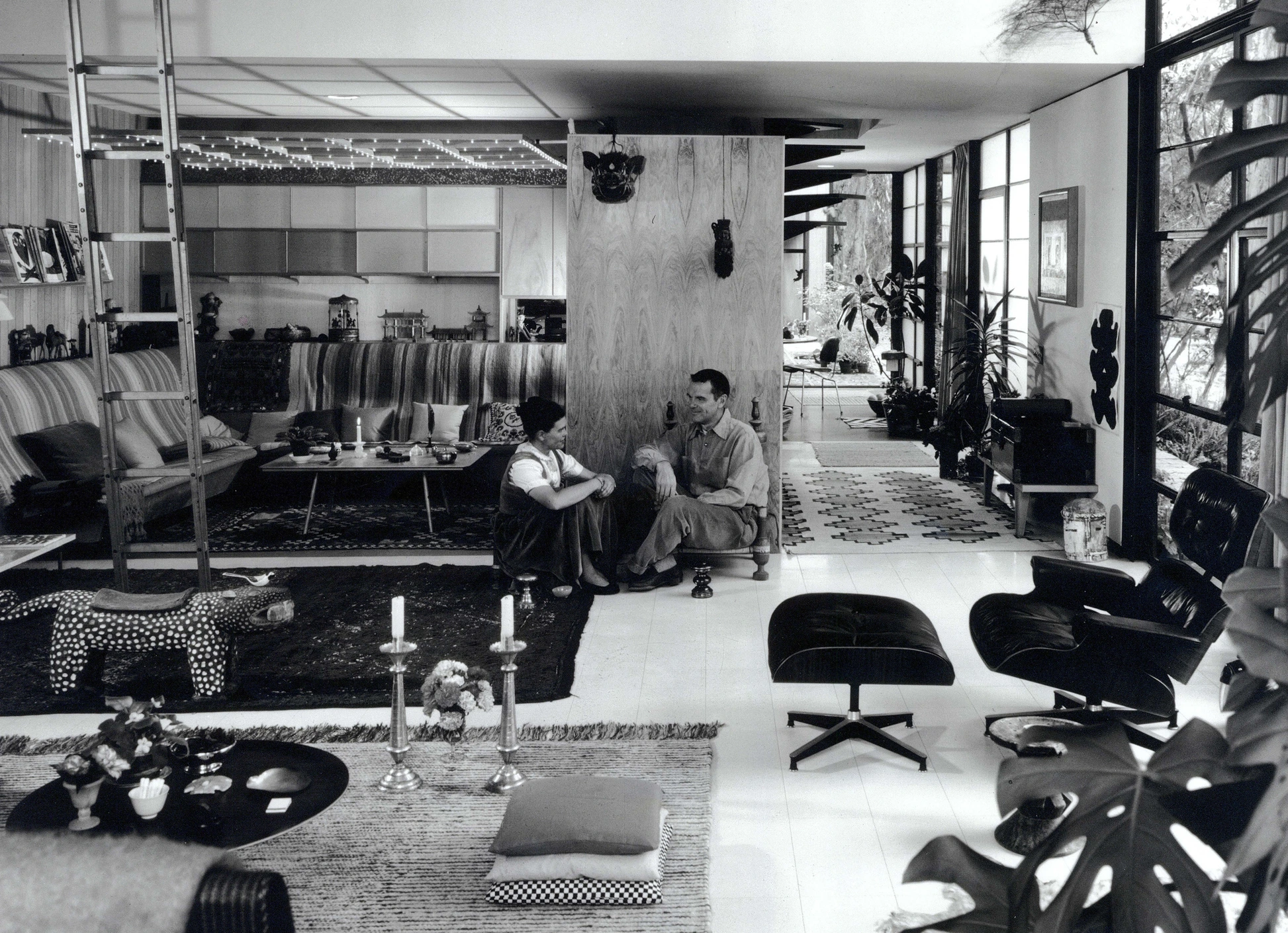 Charles and Ray in Eames House