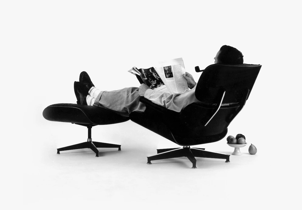 Charles Eames in the Lounge Chair, 1956