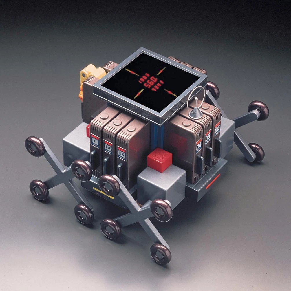 A square-shaped robot on 16 small wheels