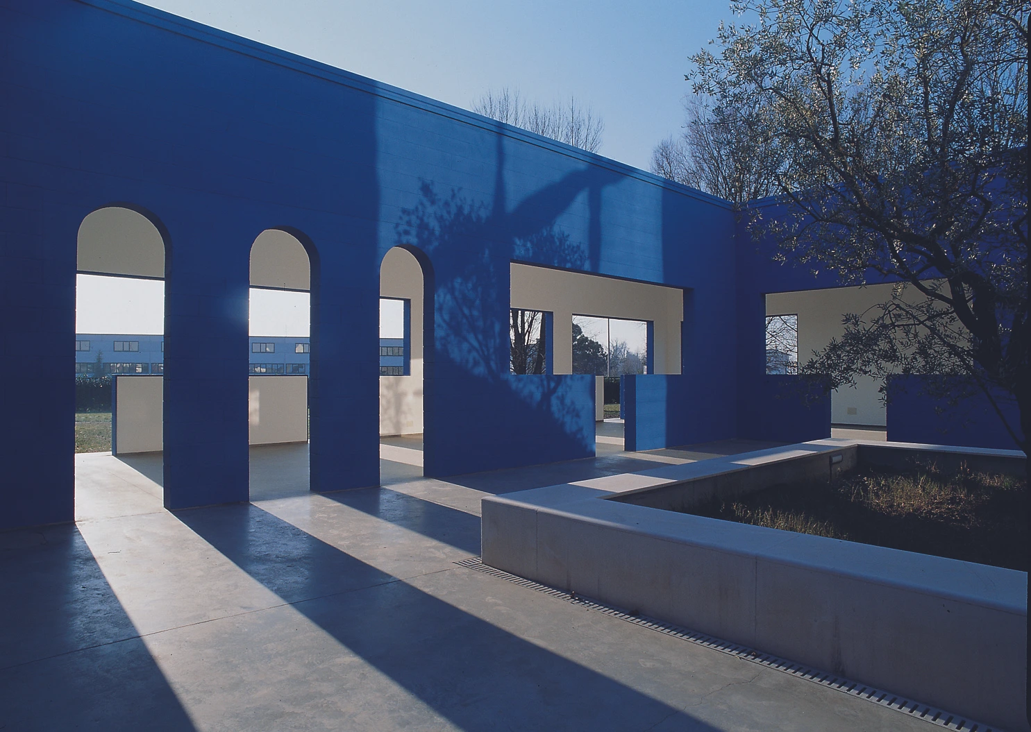 The open-air Ettore Sottsass Pavilion at the Museo dell’Arredo Contemporaneo in Ravenna