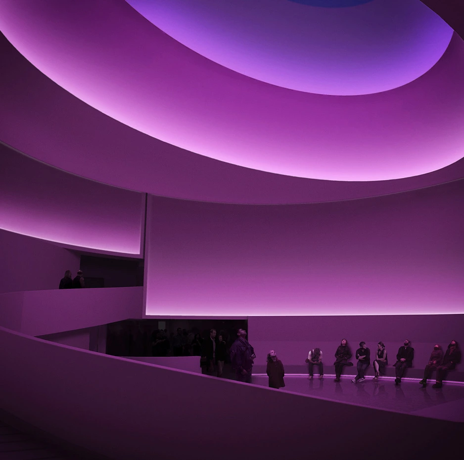 A piece of art by James Turrell