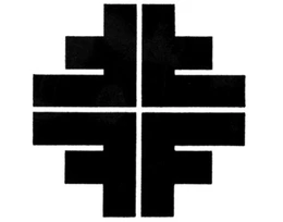 Frisch Fromm Froh Frel logo. Four connected letters F