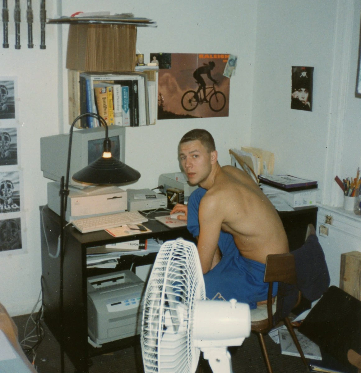 Anton Ioukhnovets sits at his first computer