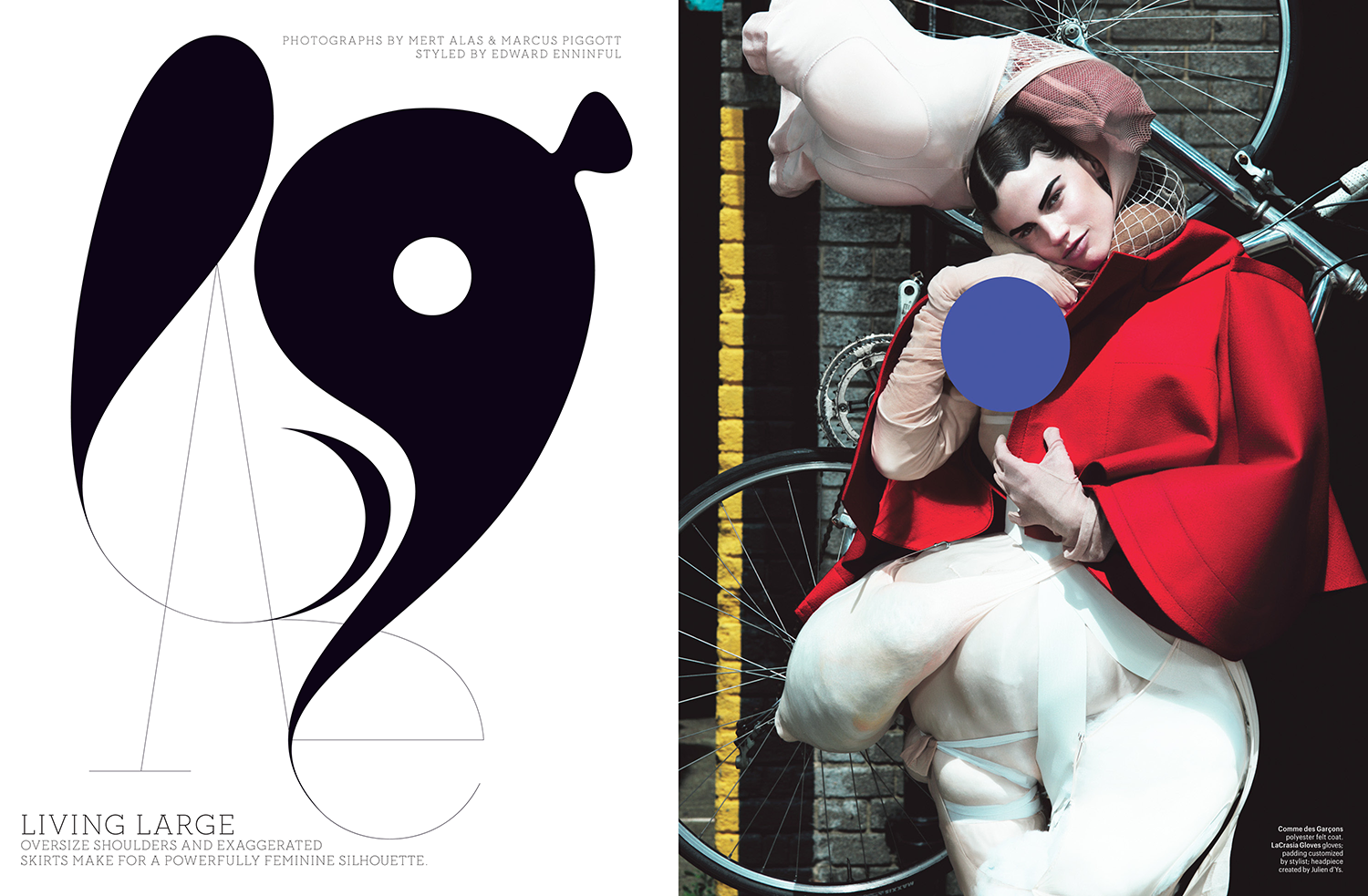 W magazine, 2012. Layout designed by Anton Ioukhnovets. Living Large