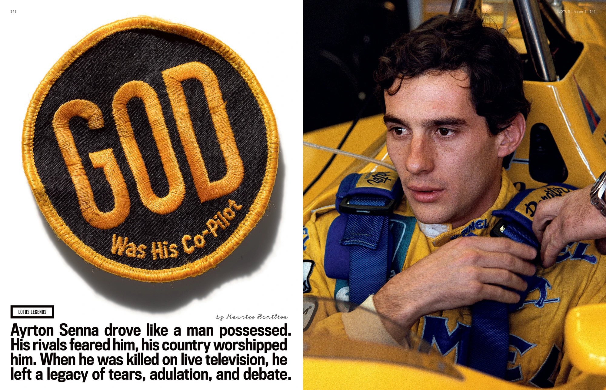 Lotus magazine, 2010. Layout designed by Anton Ioukhnovets. God Was His Co-Pilot