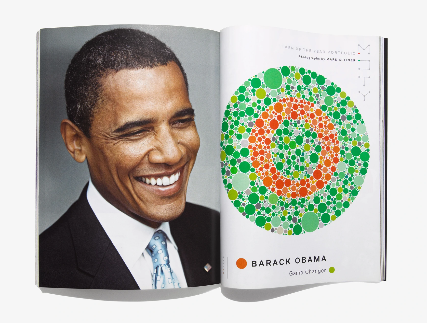GQ magazine. Layout designed by Anton Ioukhnovets. Barack Obama—Game Changer