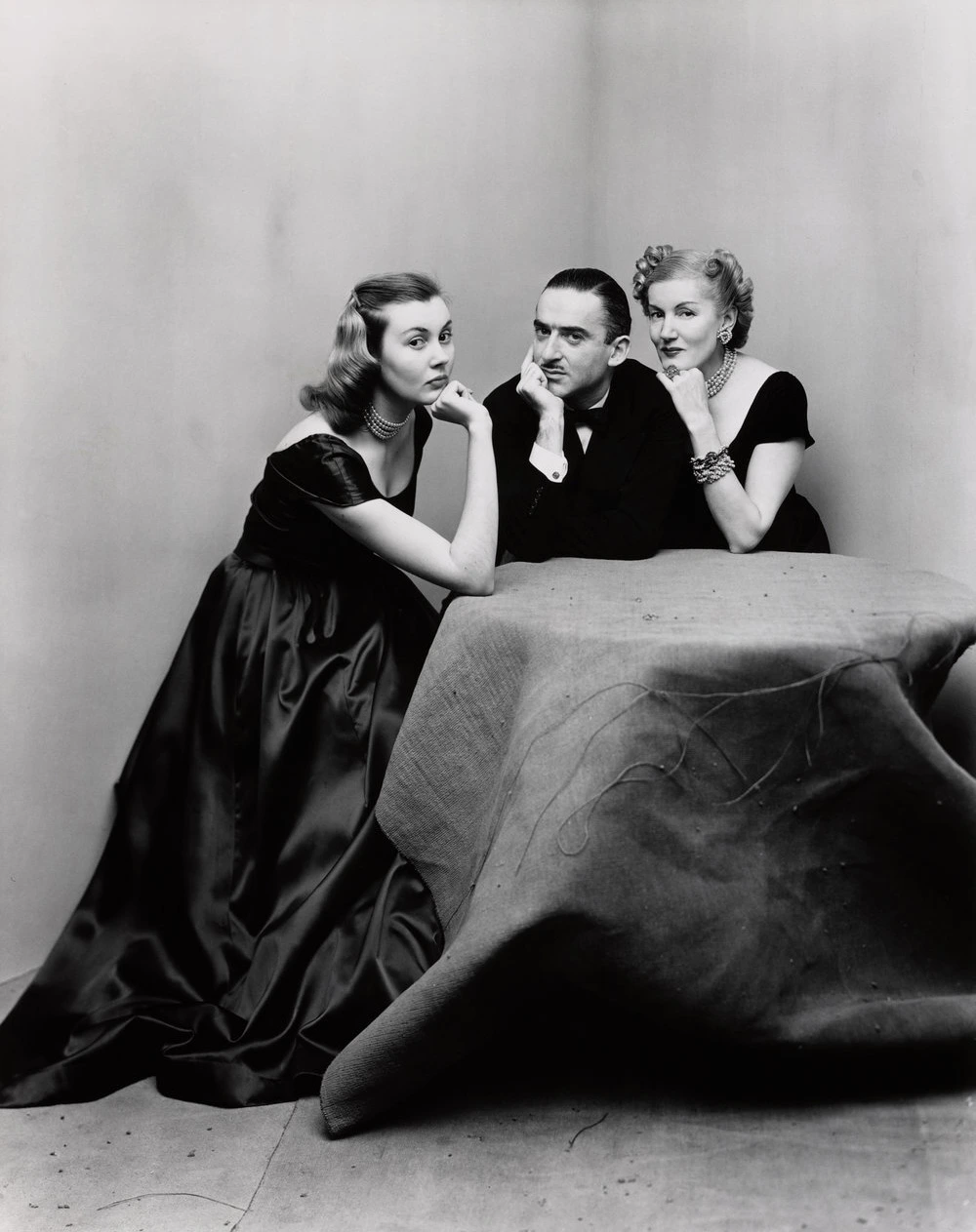 Tatiana du Plessix Liberman and Alexander Liberman with Tatyana’s daughter Francine Du Plessix