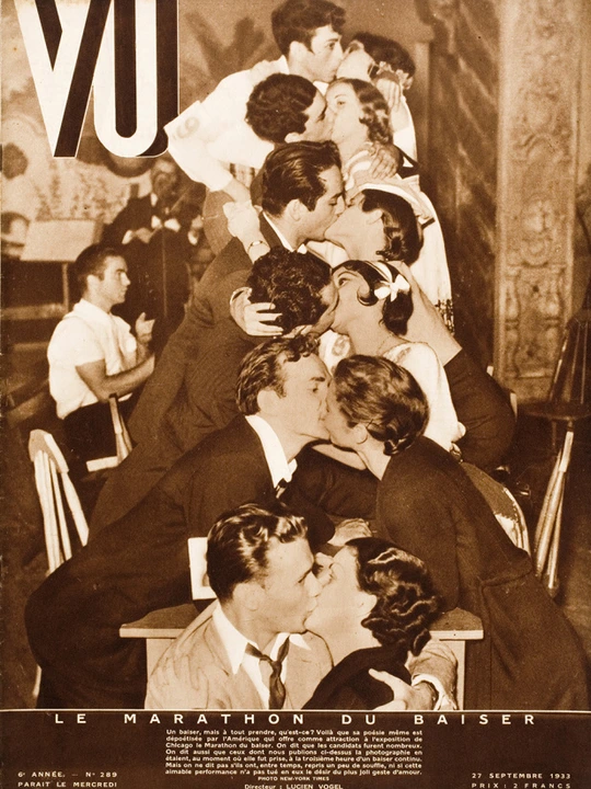 Vu magazine cover. Le Marathon Du Baiser