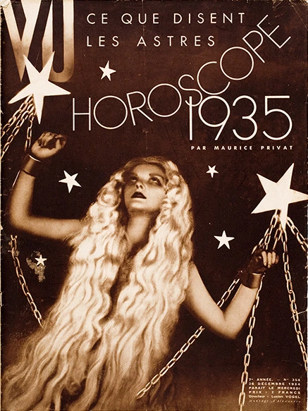 Vu magazine cover. Horoscope 1935
