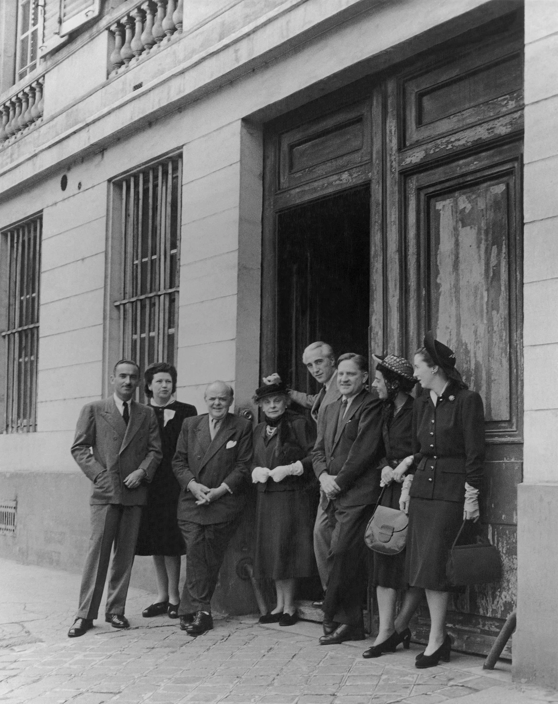 Vogue Magazine Staff standing at Vogue Office at Place du Palais-Bourbon, Paris