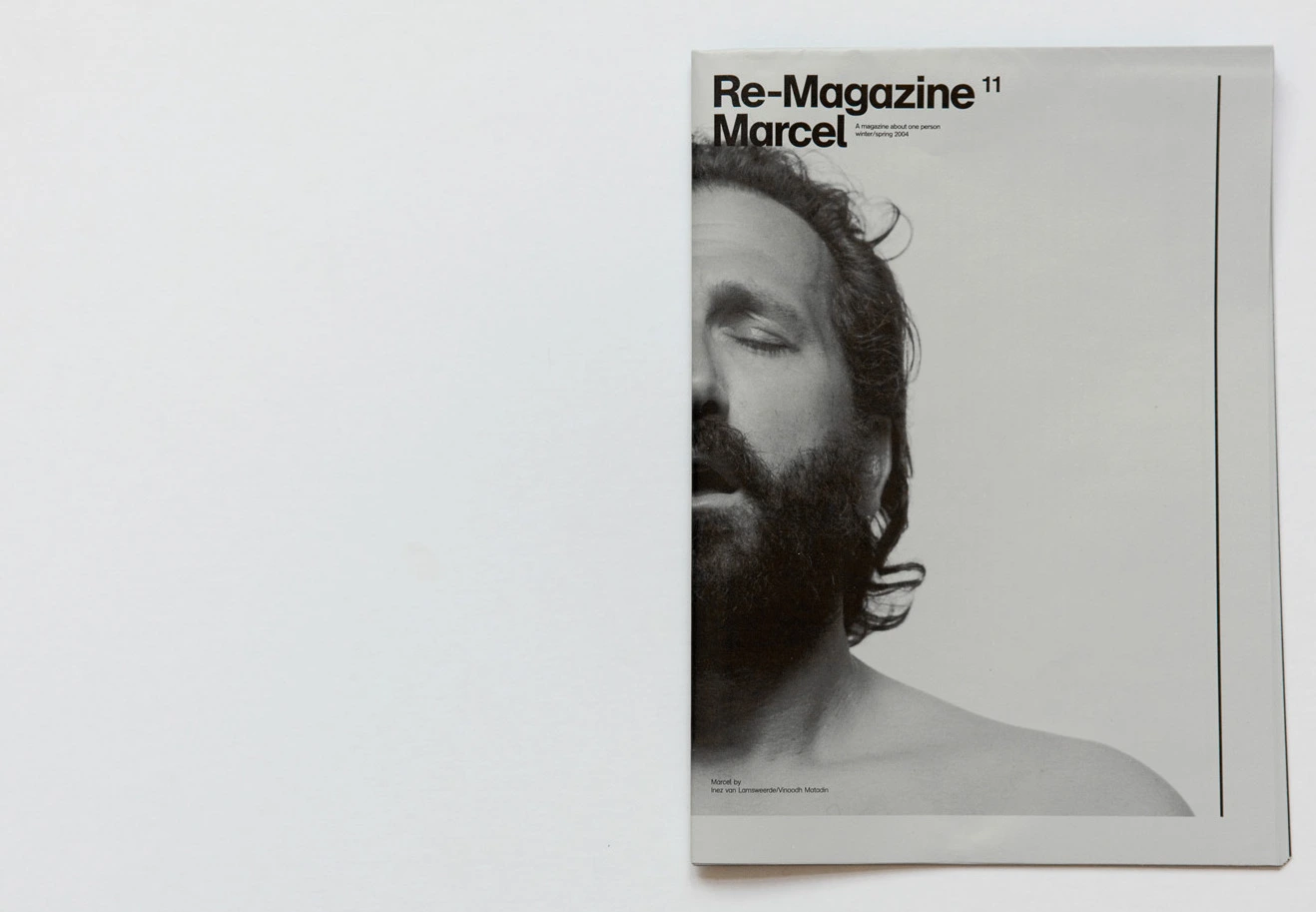 Cover of Re-Magazine, issue 11, winter &amp; spring 2004. Marcel