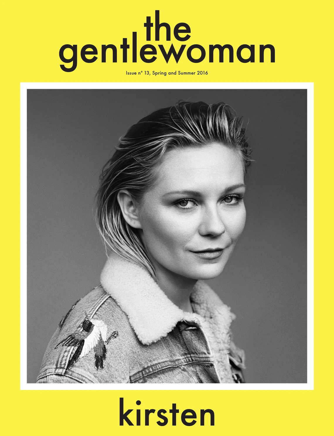 Cover of The Gentlewoman, issue 13, spring & winter 2016. Kirsten