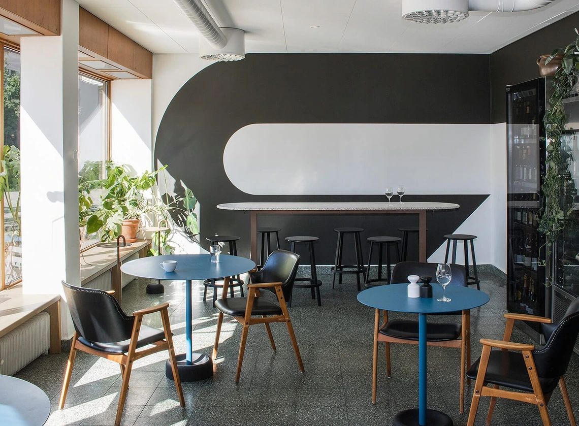 OfD restaurant in Sweden. Supergraphics