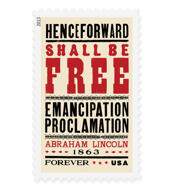 Emancipation Proclamation 150th anniversary stamp, 2013