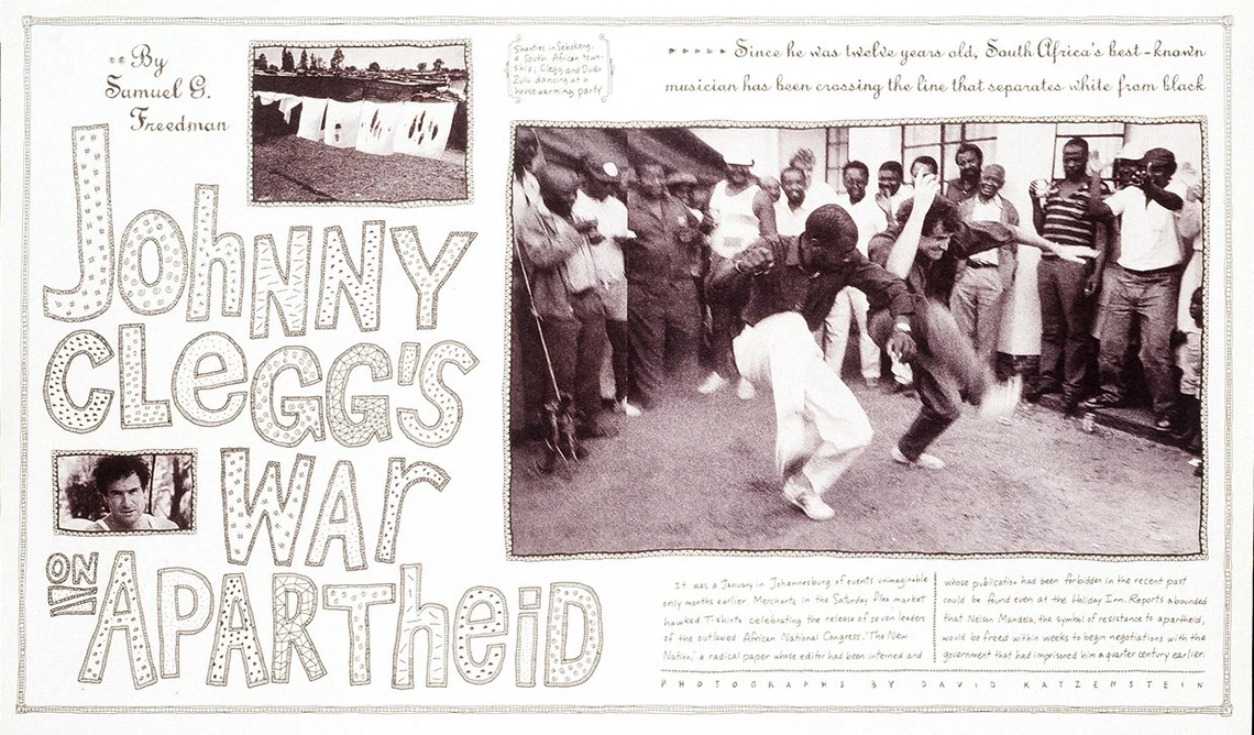 Rolling Stone page spread, 1988. Design: Gail Anderson, art direction: Fred Woodward.