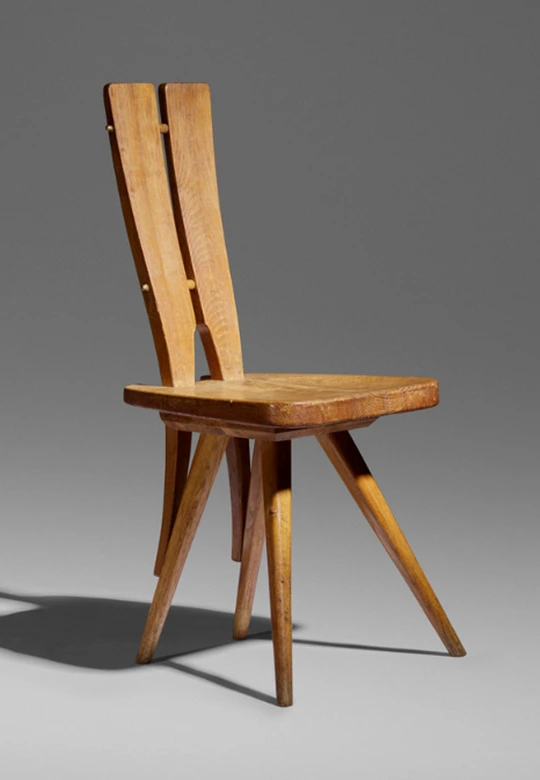 Carlo Mollino Chair from Casa del Sole, Italy. A wooden chair
