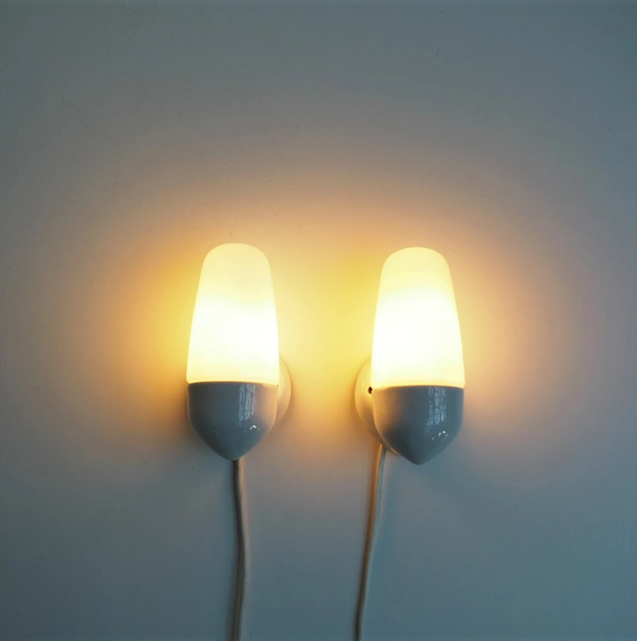 Pair of wall lights designed by Wilhelm Wagenfeld