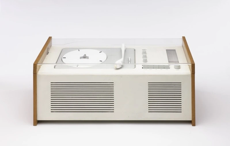 Phonosuper SK55 radio with record player designed by Dieter Rams and Wilhelm Wagenfeld for Braun
