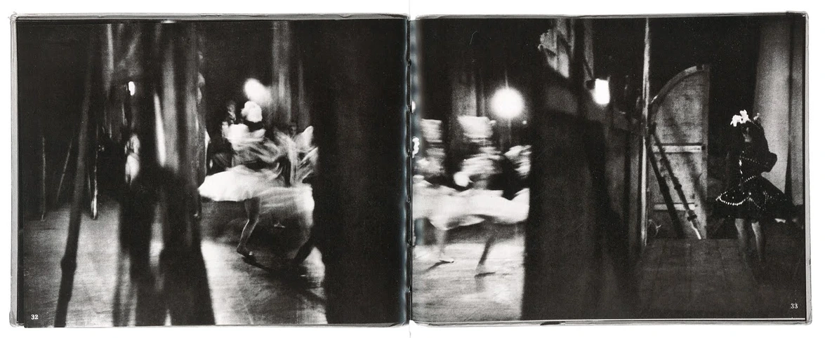 A page spread from Ballet photobook