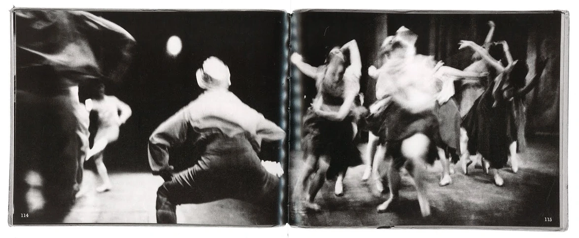 A page spread from Ballet photobook