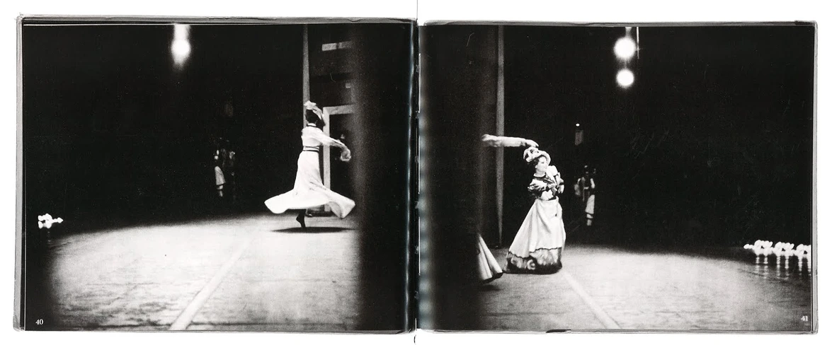 A page spread from Ballet photobook