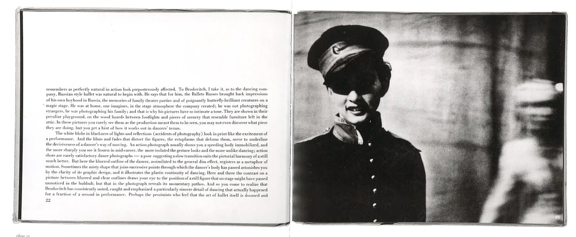 A page spread from Ballet photobook