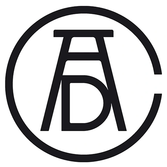 ADC logo. Letter D inside of a letter A, inside of a letter C