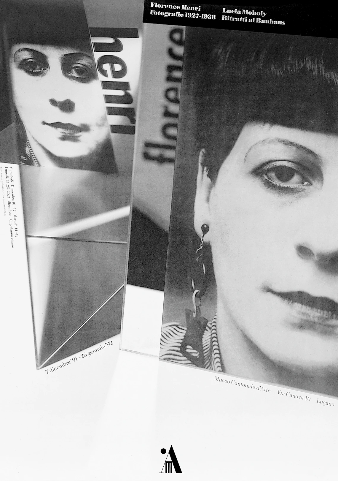 A poster with multiple images of a woman&#x27;s face