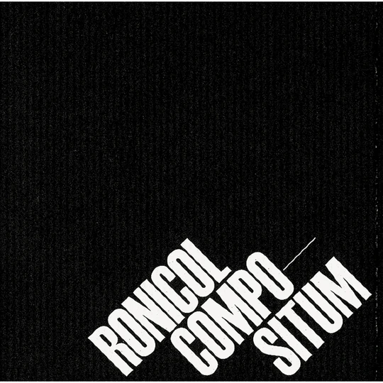 Words Ronicol Compositum on a black background
