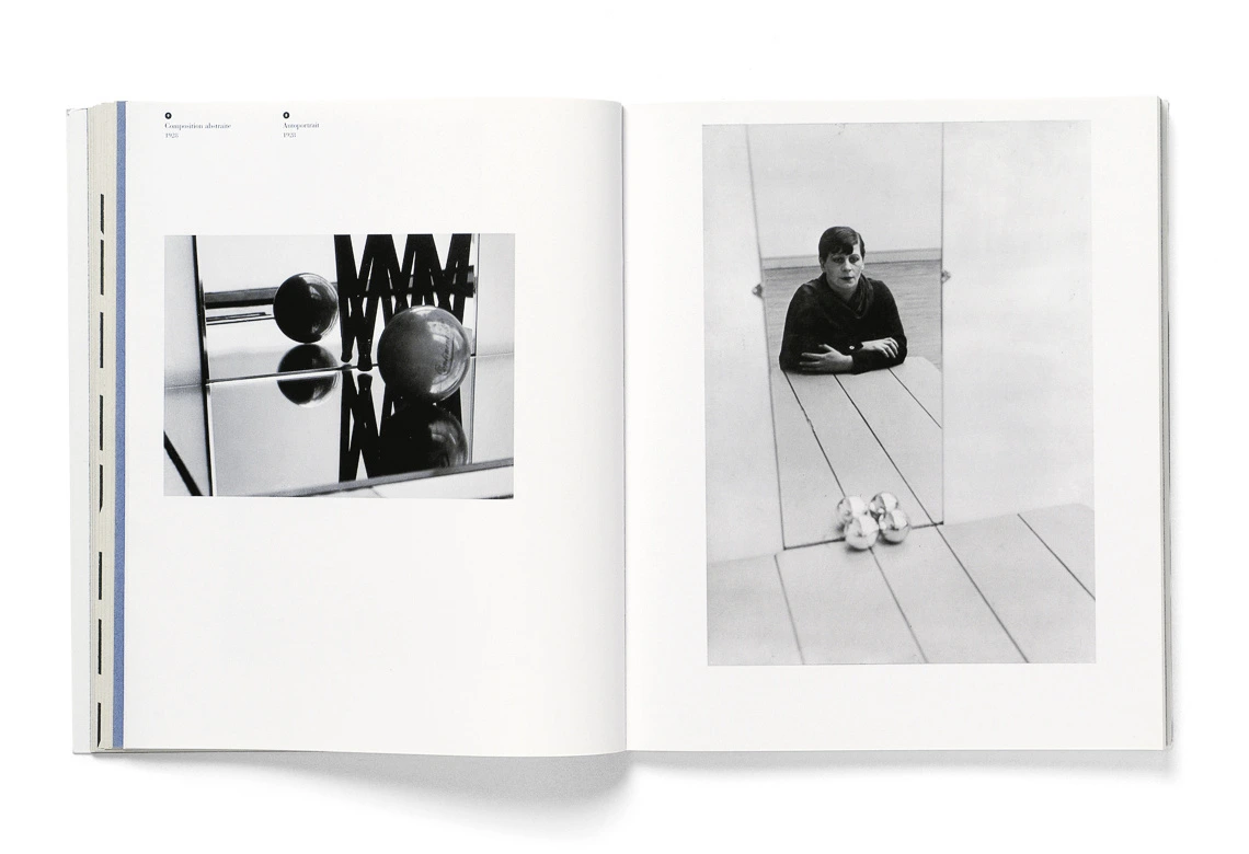 A two-page spread from a &quot;Florence Henri. Lucia Moholy&quot; catalogue