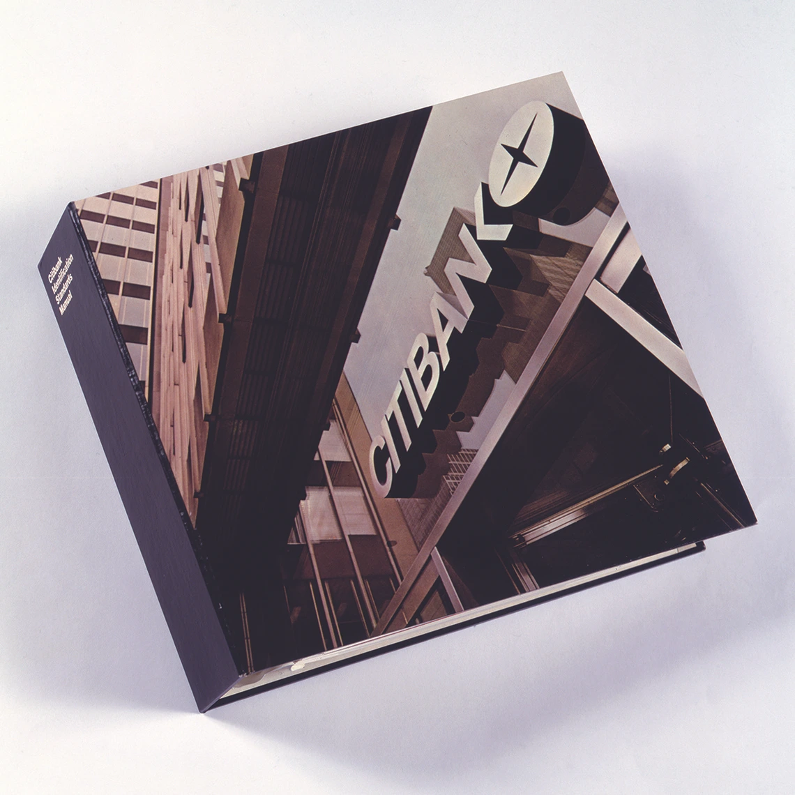 The Citibank Identification Standards Manual. A book cover with a Citibank logo