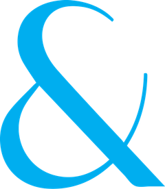 Medium cyan ampersand