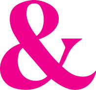 Small magenta ampersand