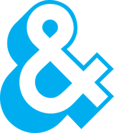 Small cyan ampersand