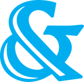 Small cyan ampersand