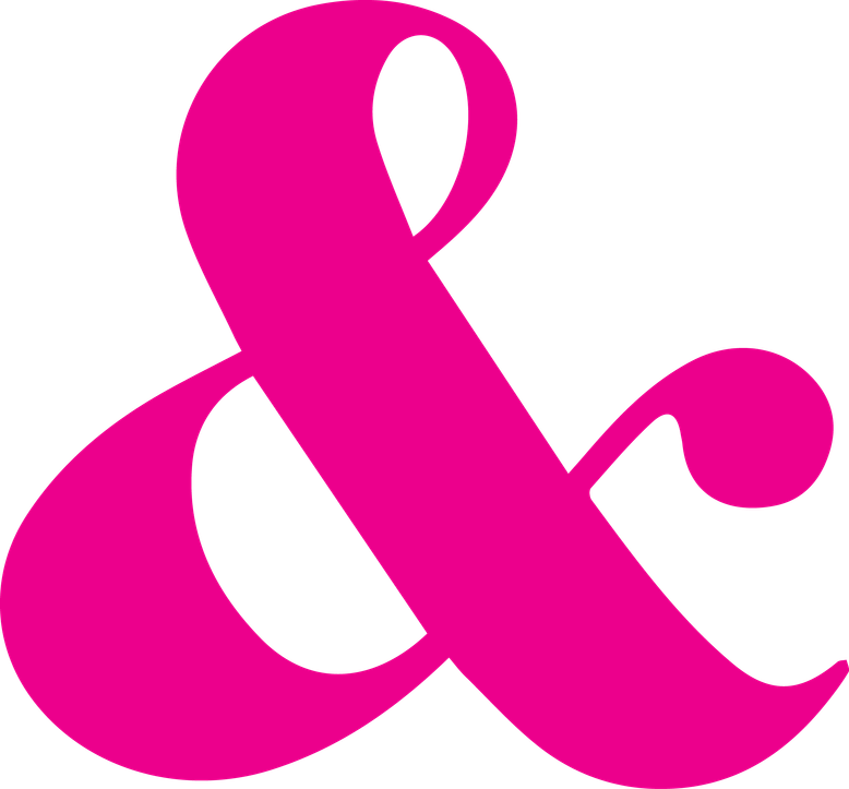 Large Magenta Ampersand