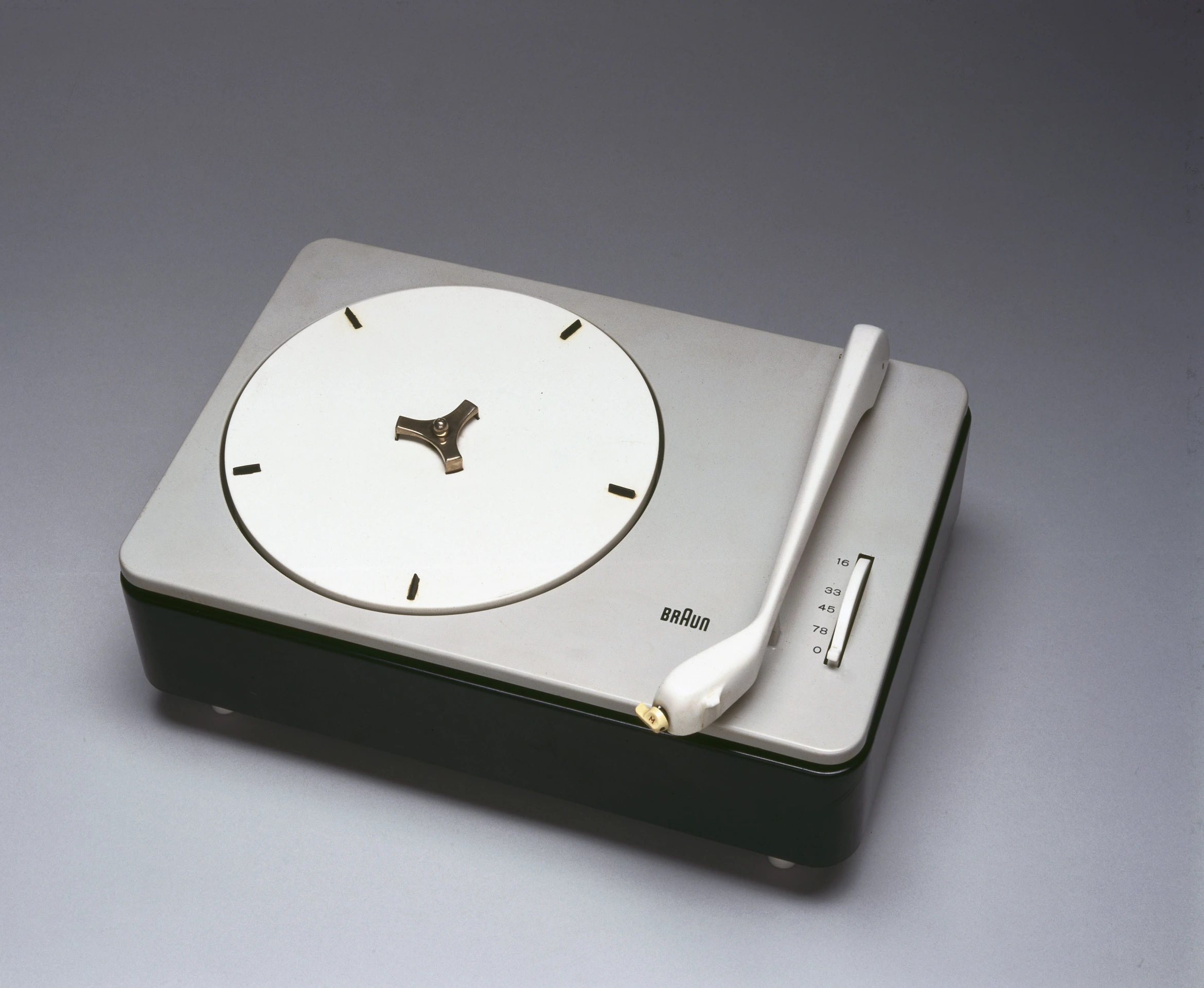 Record player designed by Wilhelm Wagenfeld for Braun