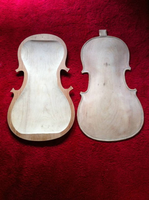 Building a cello, photograph 1 of 62