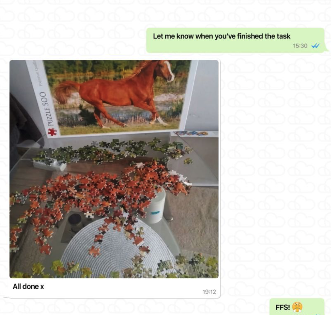 A humorous look at the difference between "finishing a task" and delivering quality; highlights communication gaps between managers and teams.