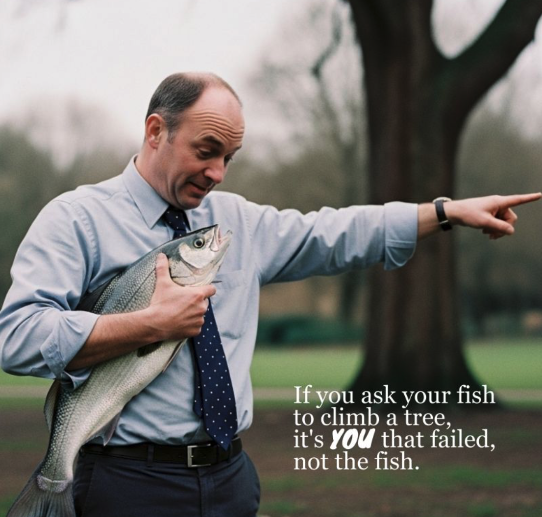 A powerful metaphor for leadership accountability and the importance of aligning talent with the right roles.