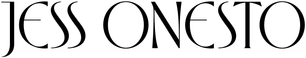 Wordmark logo for Jess Onesto, a fine-art wedding photographer in Los Angeles.