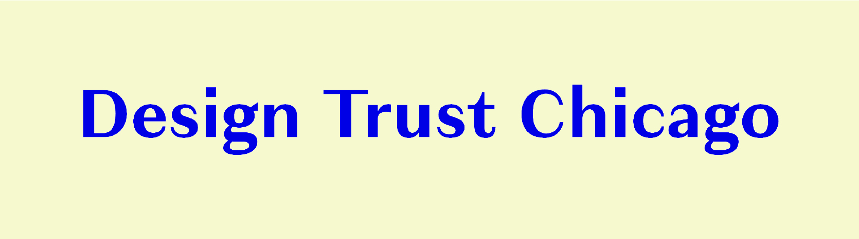 Design Trust Chicago
